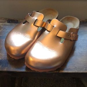 Birkenstock Boston clog - gold metallic - size 36